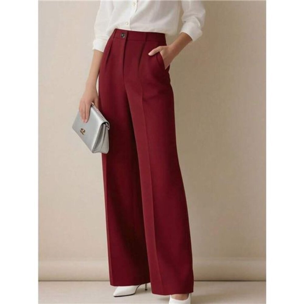High-Waisted Wide Leg Pants - Picture 5 of 14